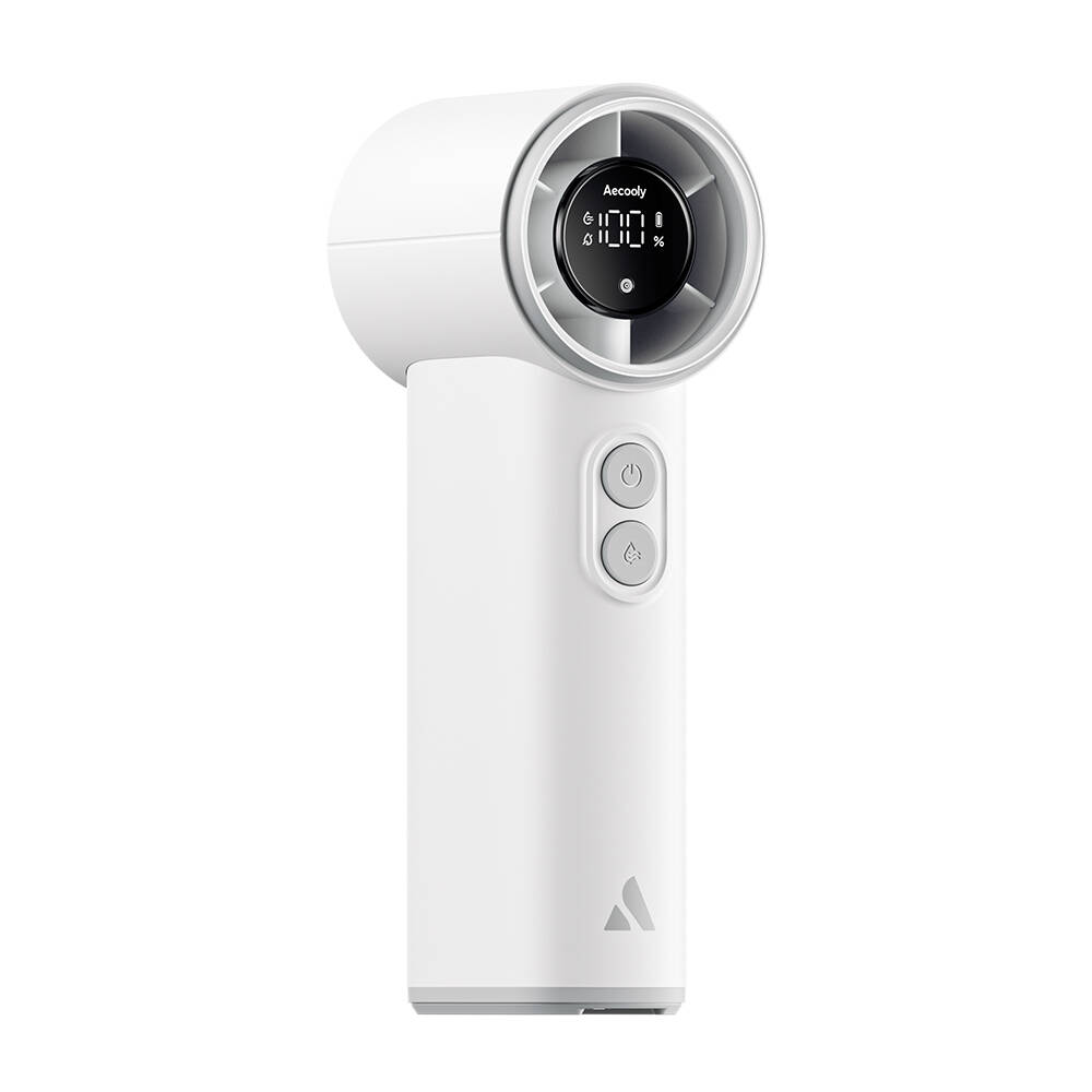 Aecooly PM02 Dijital LED Göstergeli Mist Chill Özellikli 5 Kademeli Portatif Soğutucu El Fanı - 13