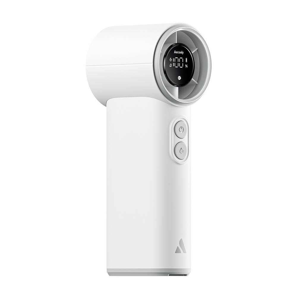 Aecooly PM02 Dijital LED Göstergeli Mist Chill Özellikli 5 Kademeli Portatif Soğutucu El Fanı - 16