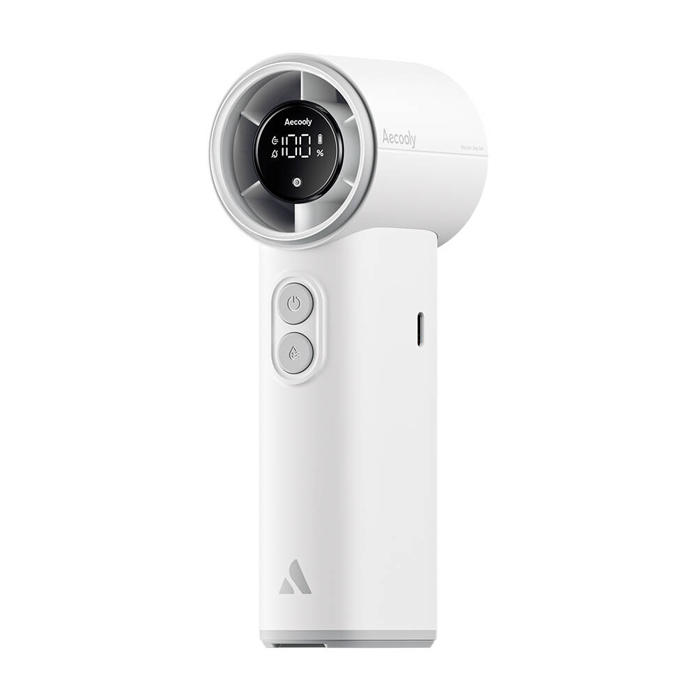 Aecooly PM02 Dijital LED Göstergeli Mist Chill Özellikli 5 Kademeli Portatif Soğutucu El Fanı - 17