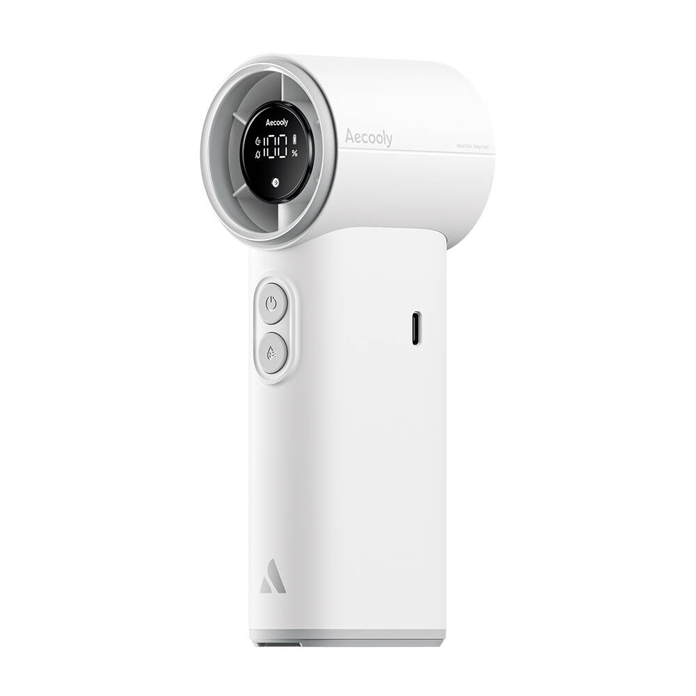 Aecooly PM02 Dijital LED Göstergeli Mist Chill Özellikli 5 Kademeli Portatif Soğutucu El Fanı - 18