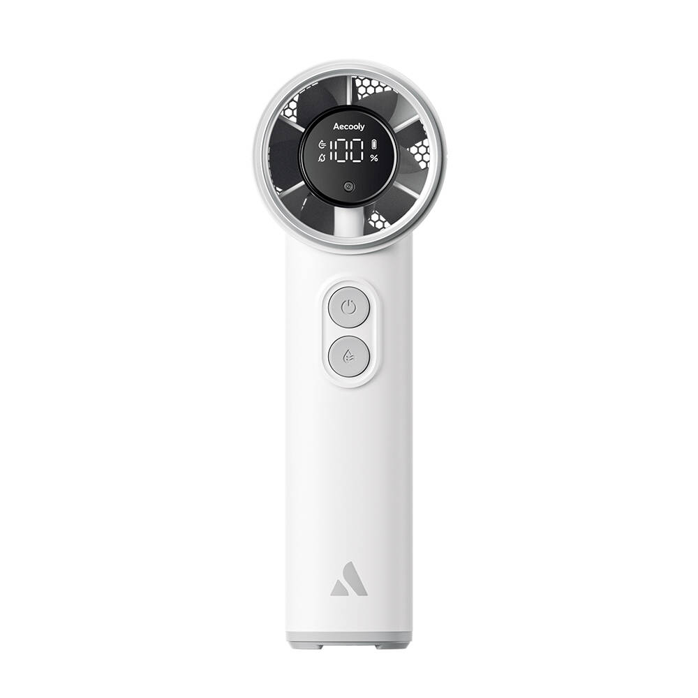 Aecooly PM02 Dijital LED Göstergeli Mist Chill Özellikli 5 Kademeli Portatif Soğutucu El Fanı - 19