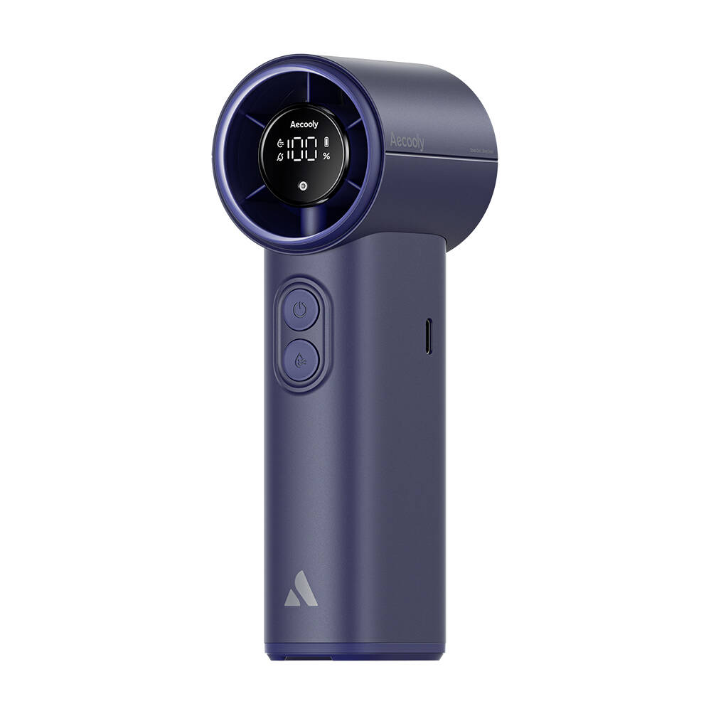 Aecooly PM02 Dijital LED Göstergeli Mist Chill Özellikli 5 Kademeli Portatif Soğutucu El Fanı - 3