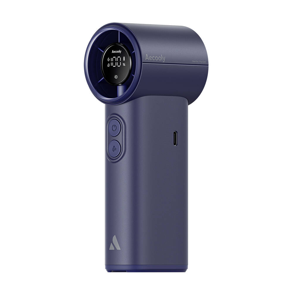 Aecooly PM02 Dijital LED Göstergeli Mist Chill Özellikli 5 Kademeli Portatif Soğutucu El Fanı - 4