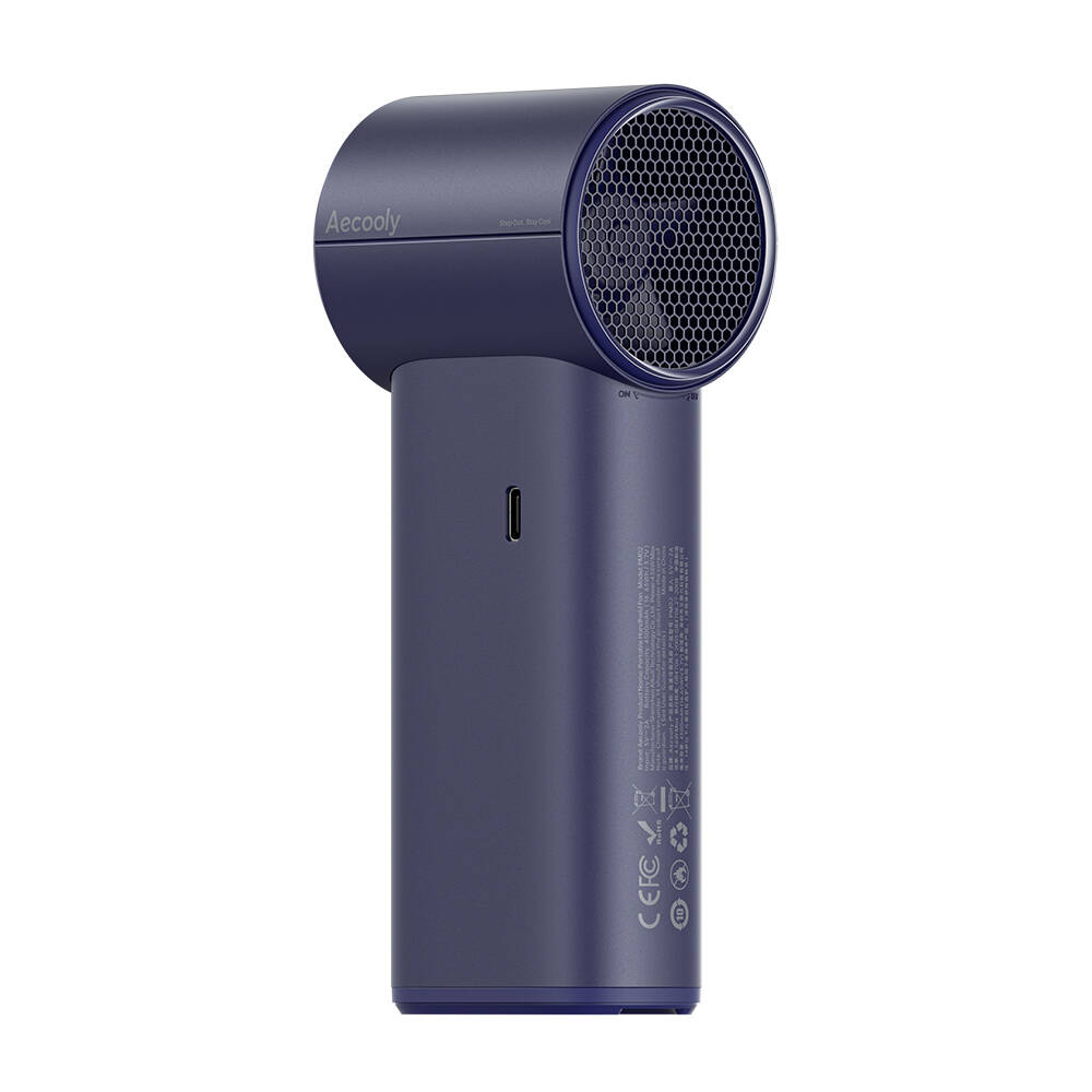 Aecooly PM02 Dijital LED Göstergeli Mist Chill Özellikli 5 Kademeli Portatif Soğutucu El Fanı - 10