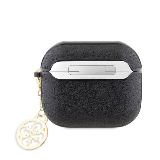 Apple Airpods 3. Nesil Kılıf GUESS Glitter 4G Charm Kapak - 5