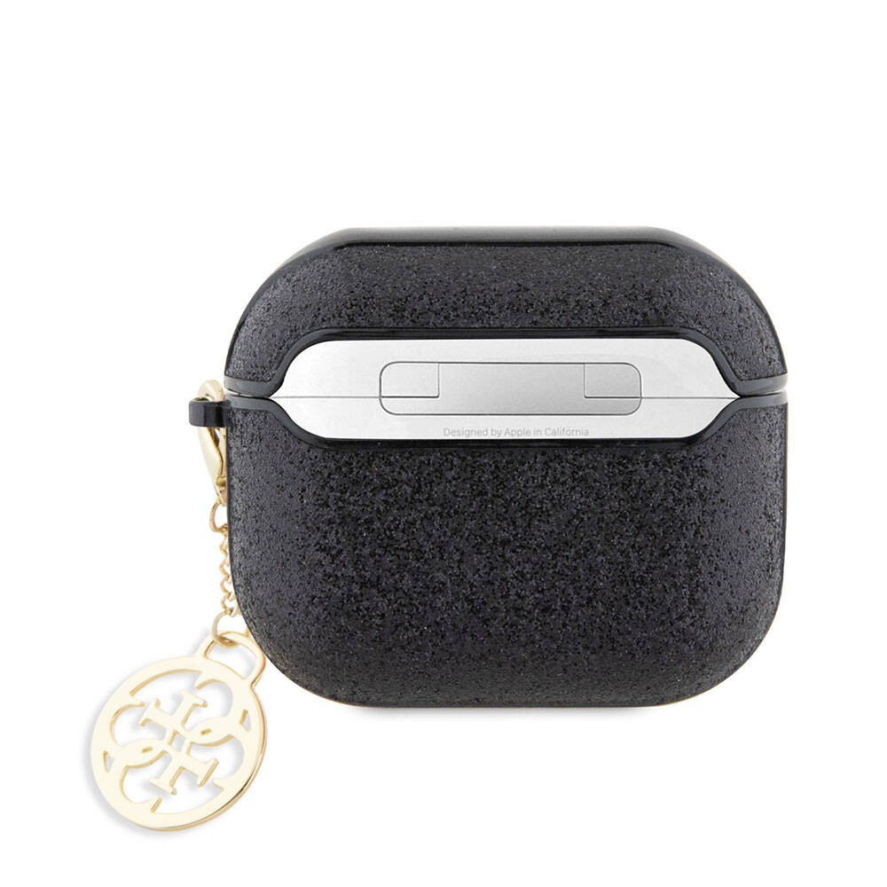 Apple Airpods 3. Nesil Kılıf GUESS Glitter 4G Charm Kapak - 5