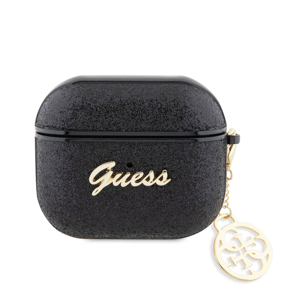 Apple Airpods 3. Nesil Kılıf GUESS Glitter 4G Charm Kapak - 1