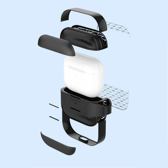 Apple AirPods 3. Nesil Kılıf M-Safe Şarj Özellikli Mutural Meiwo Serisi Kapak - 7