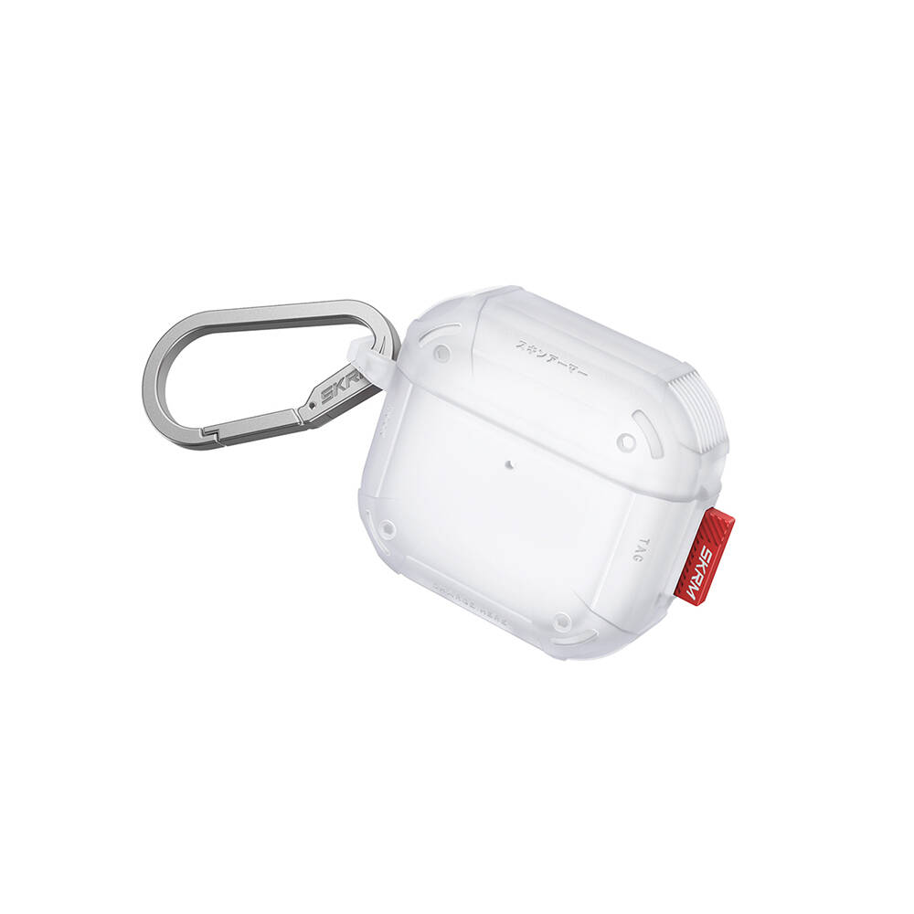 Apple Airpods 4 Kılıf Airbagli Yivli Köşe Tasarımlı 360 Derece Tam Koruma Skinarma Mecha CE Kılıf - 3