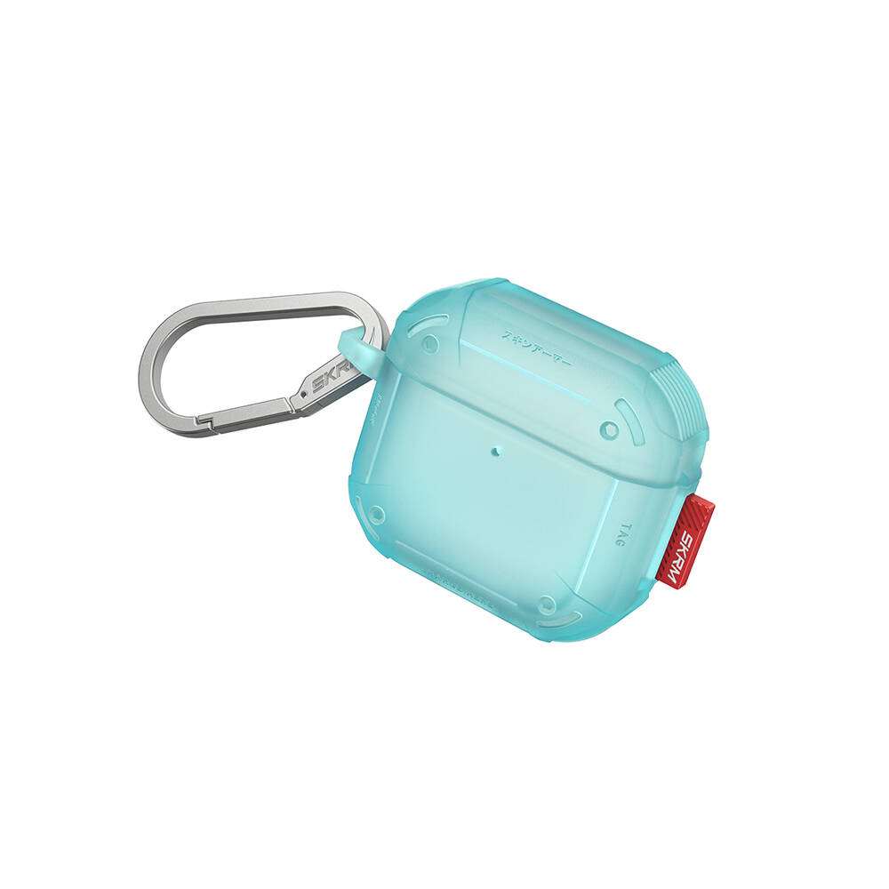 Apple Airpods 4 Kılıf Airbagli Yivli Köşe Tasarımlı 360 Derece Tam Koruma Skinarma Mecha CE Kılıf - 2