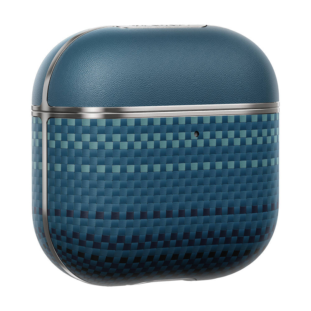 Apple Airpods 4 Kılıf Aramid Fiber Pitaka Tactile Woven Sunset-Moonrise Serisi Kapak - 12