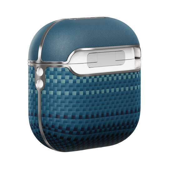 Apple Airpods 4 Kılıf Aramid Fiber Pitaka Tactile Woven Sunset-Moonrise Serisi Kapak - 13