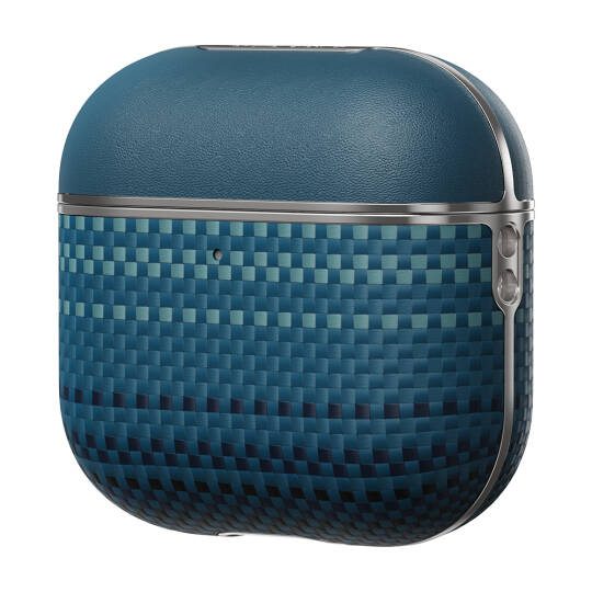 Apple Airpods 4 Kılıf Aramid Fiber Pitaka Tactile Woven Sunset-Moonrise Serisi Kapak - 18