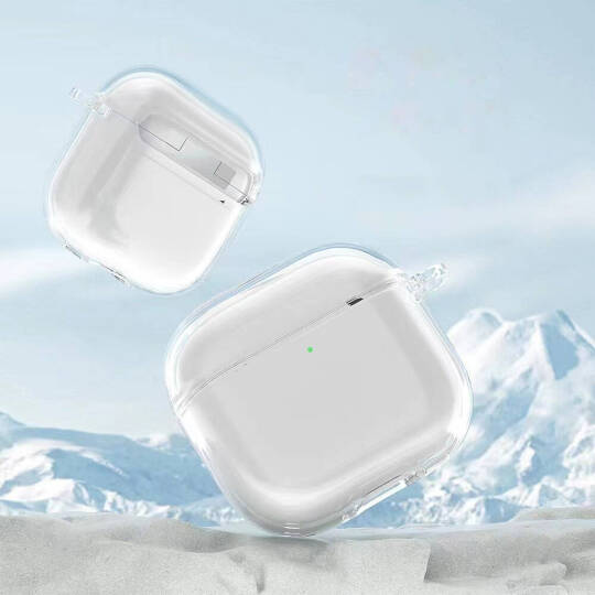 Apple Airpods 4 Kılıf Şeffaf Kristal Silikon Zore Airbag 14 Kılıf - 4