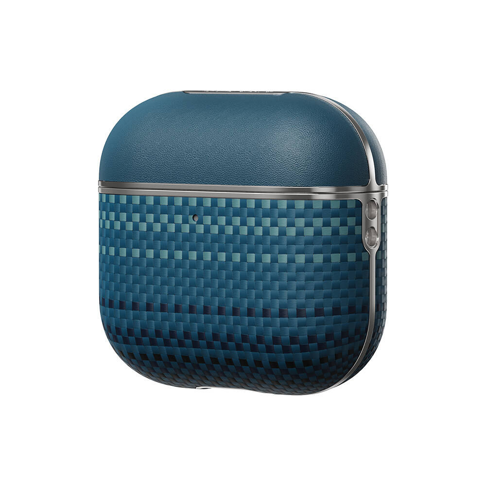 Apple Airpods Pro 2 Kılıf Aramid Fiber Pitaka Tactile Woven Sunset-Moonrise Serisi Kapak - 3