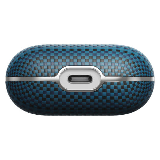 Apple Airpods Pro 2 Kılıf Aramid Fiber Pitaka Tactile Woven Sunset-Moonrise Serisi Kapak - 9