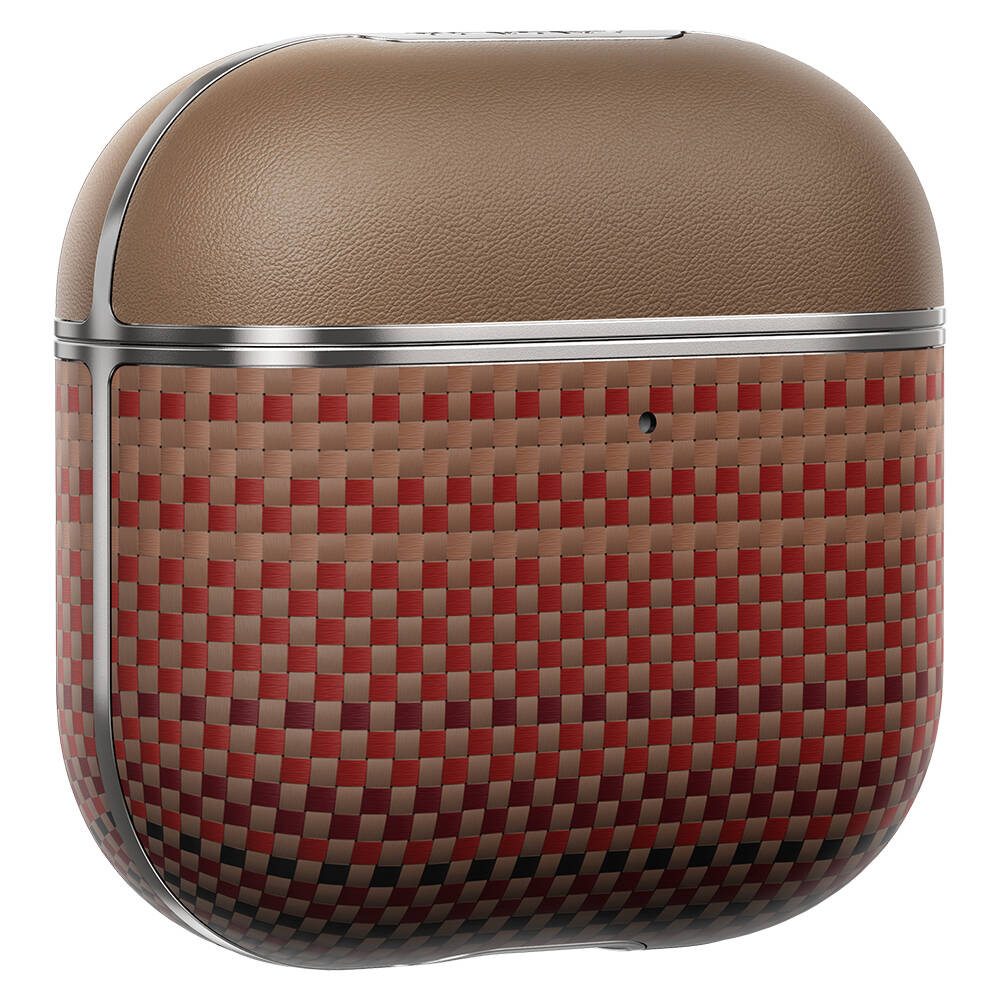 Apple Airpods Pro 2 Kılıf Aramid Fiber Pitaka Tactile Woven Sunset-Moonrise Serisi Kapak - 19