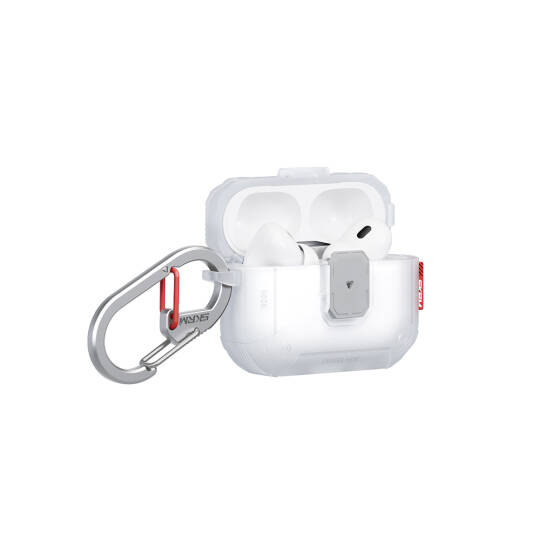 Apple Airpods Pro 3 Kılıf Airbagli Yivli Köşe Kilit Tasarımlı 360 Derece Koruma Skinarma Mecha LE Kılıf - 12