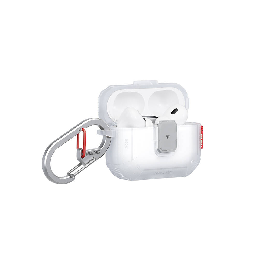 Apple Airpods Pro 3 Kılıf Airbagli Yivli Köşe Kilit Tasarımlı 360 Derece Koruma Skinarma Mecha LE Kılıf - 12