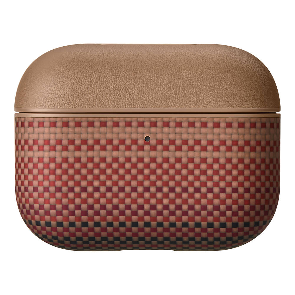 Apple Airpods Pro 3 Kılıf Aramid Fiber Pitaka Tactile Woven Sunset-Moonrise Serisi Kapak - 1