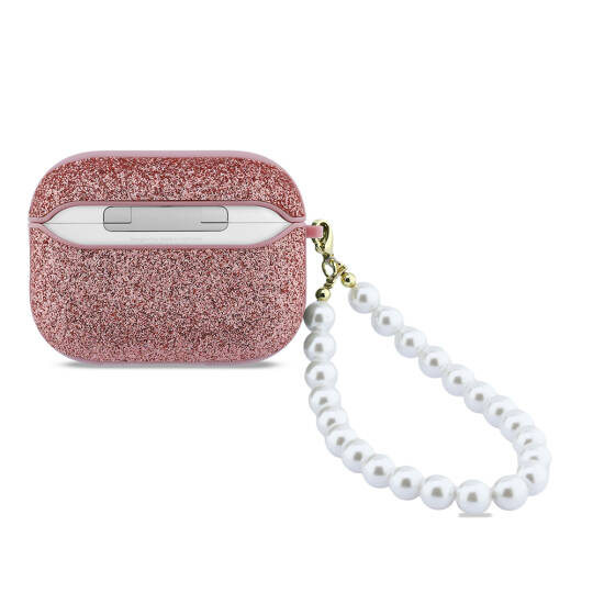 Apple Airpods Pro 3 Kılıf Guess Glitter İnci Bilek Askılı Kapak - 2
