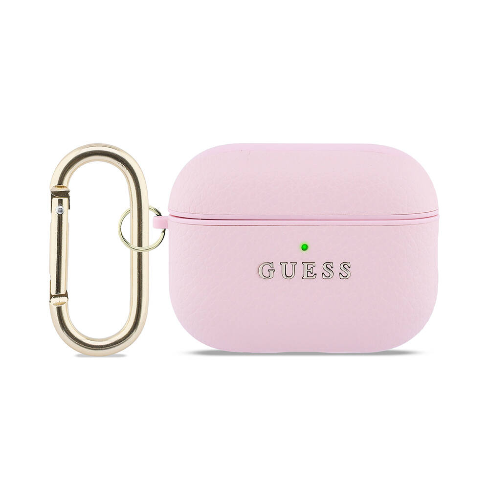 Apple Airpods Pro 3 Kılıf Guess Orjinal Lisanslı Anahtarlıklı PU Deri Kapak - 5