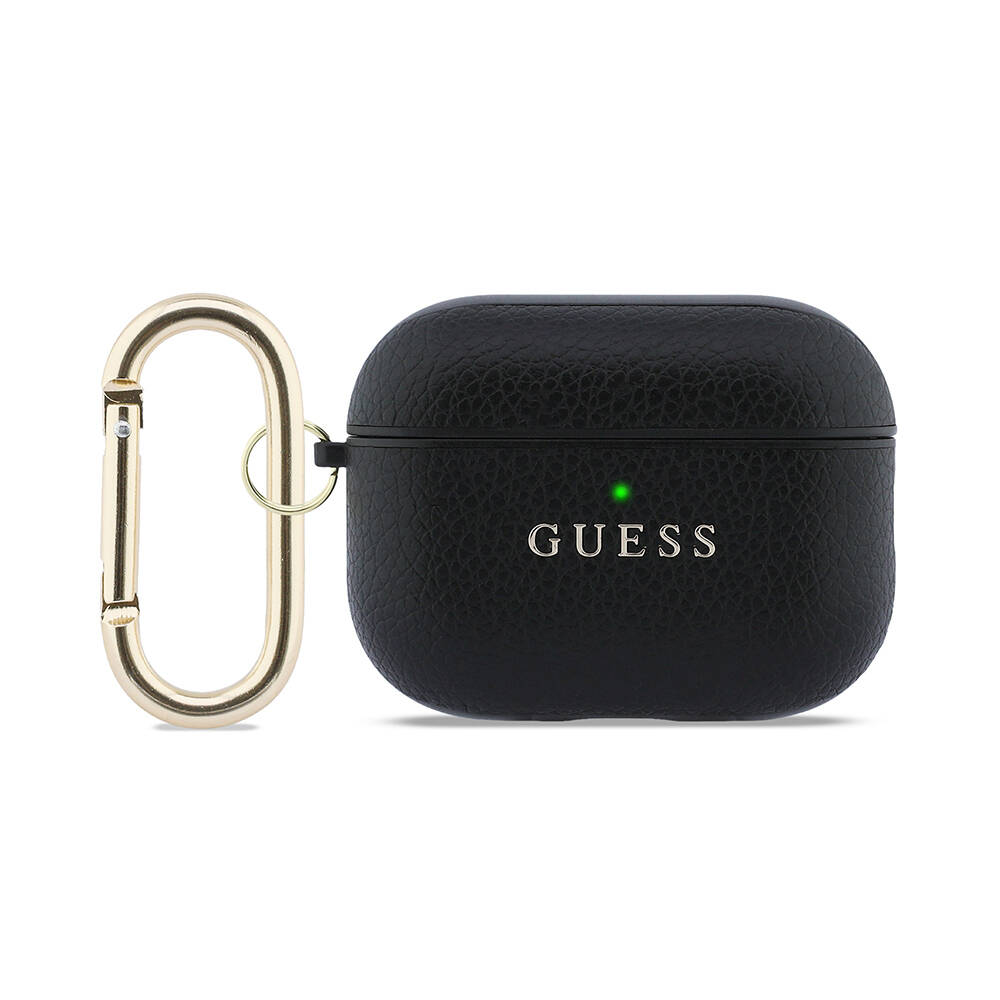 Apple Airpods Pro 3 Kılıf Guess Orjinal Lisanslı Anahtarlıklı PU Deri Kapak - 1