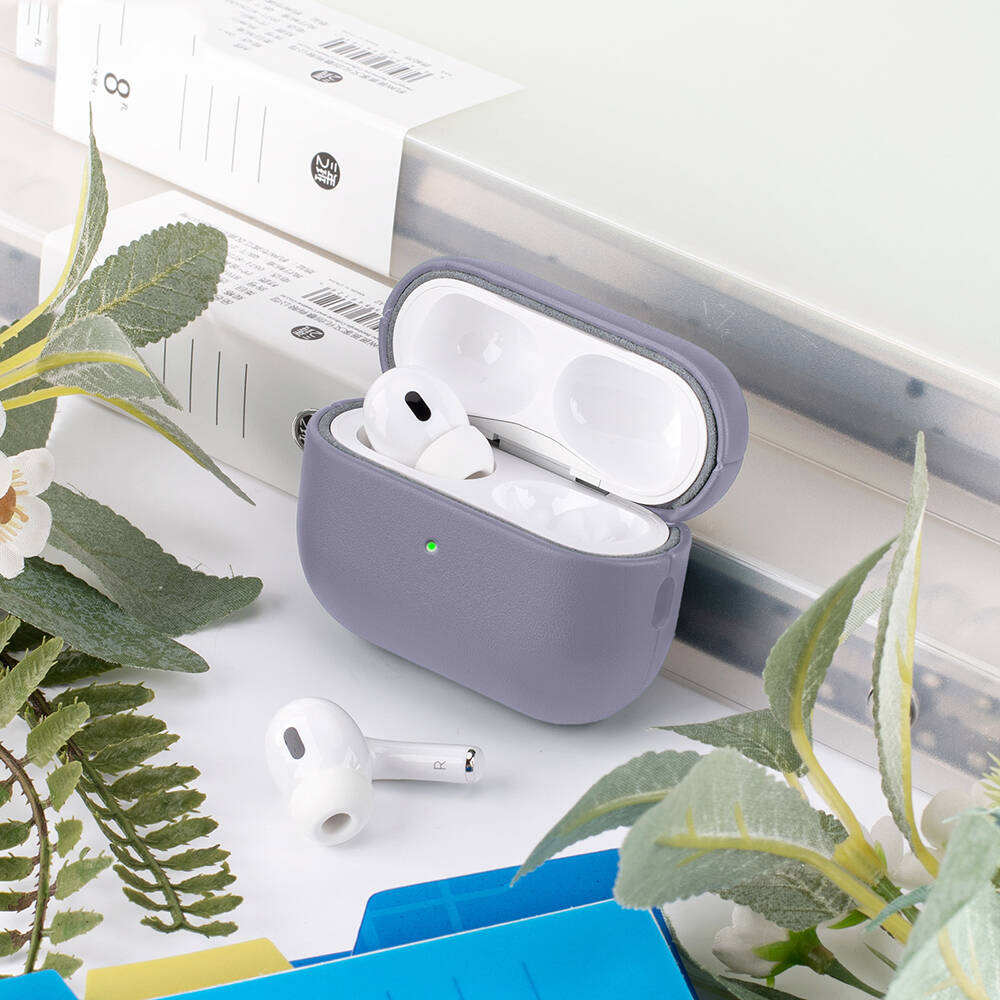 Apple AirPods Pro 3 Kılıf M-Safe Şarj Özellikli Mutural Yahu Serisi Deri Tasarımlı Kapak - 35