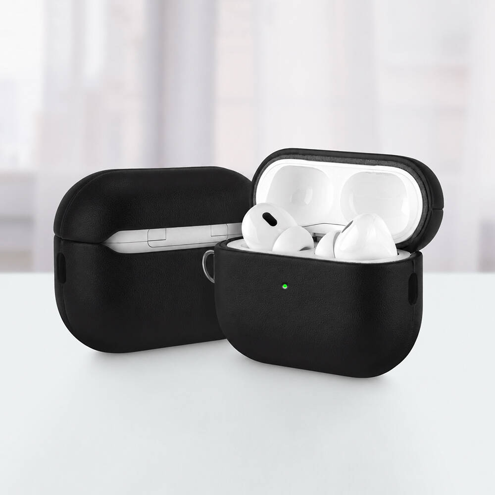 Apple AirPods Pro 3 Kılıf M-Safe Şarj Özellikli Mutural Yahu Serisi Deri Tasarımlı Kapak - 12