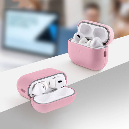 Apple AirPods Pro 3 Kılıf M-Safe Şarj Özellikli Mutural Yahu Serisi Deri Tasarımlı Kapak - 3