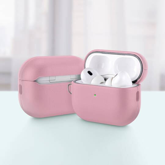 Apple AirPods Pro 3 Kılıf M-Safe Şarj Özellikli Mutural Yahu Serisi Deri Tasarımlı Kapak - 4