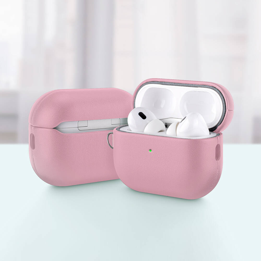 Apple AirPods Pro 3 Kılıf M-Safe Şarj Özellikli Mutural Yahu Serisi Deri Tasarımlı Kapak - 4