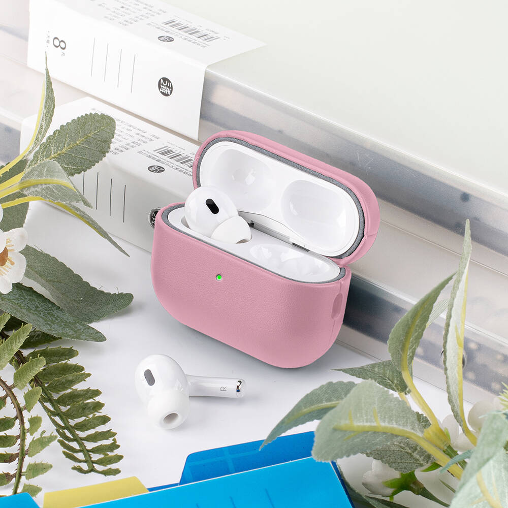 Apple AirPods Pro 3 Kılıf M-Safe Şarj Özellikli Mutural Yahu Serisi Deri Tasarımlı Kapak - 5