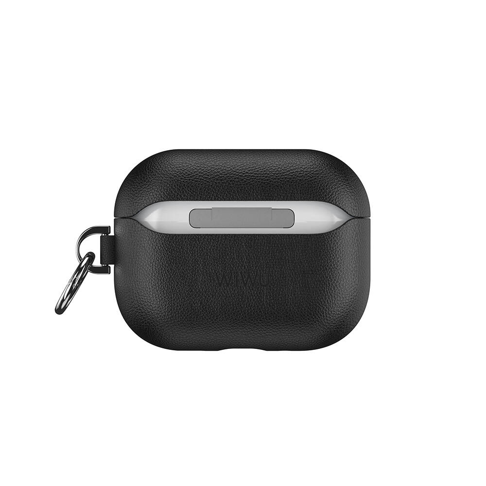 Apple AirPods Pro 3 Wiwu HC-201 Parmak İzi Bırakmayan Deri Kılıf - 10