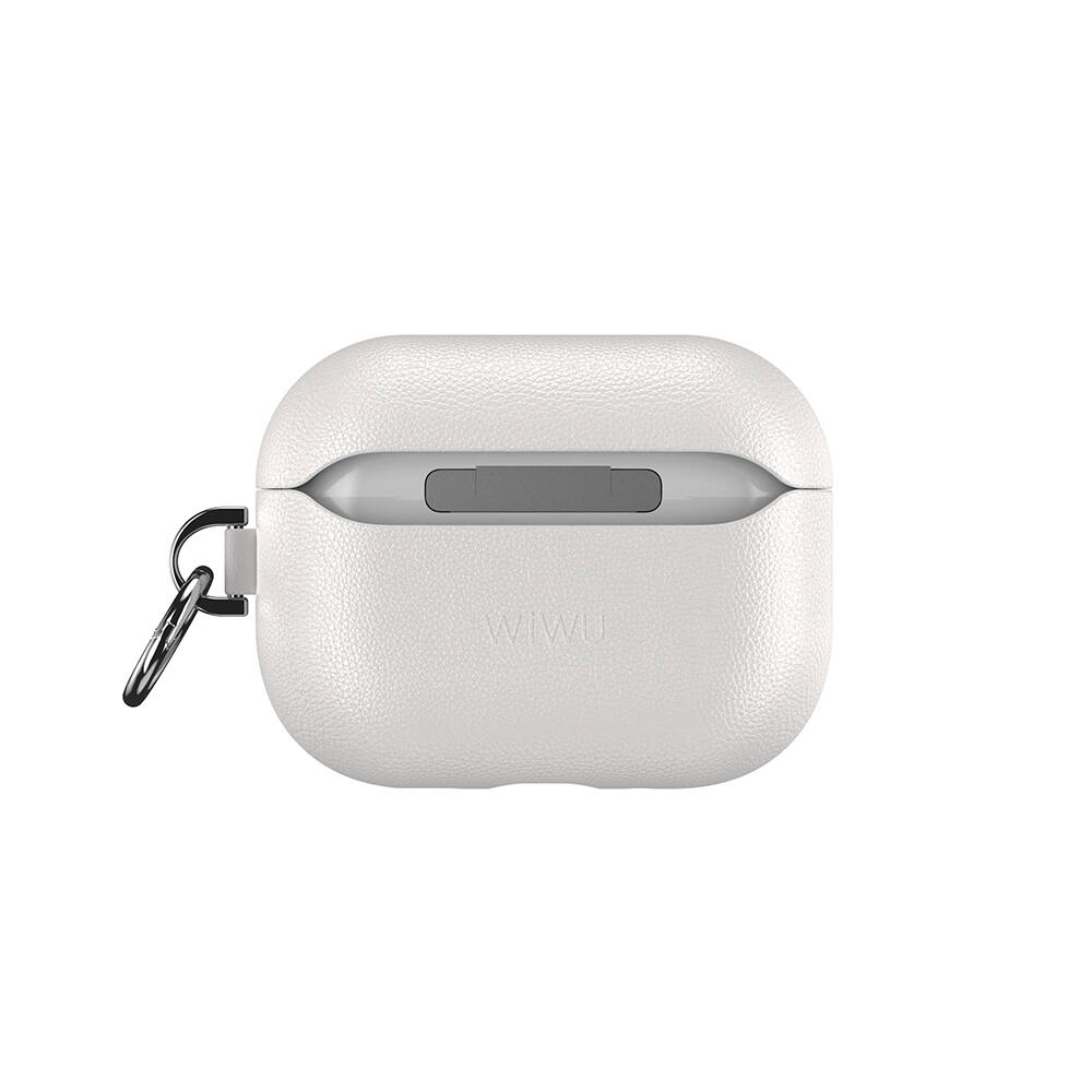 Apple AirPods Pro 3 Wiwu HC-201 Parmak İzi Bırakmayan Deri Kılıf - 12