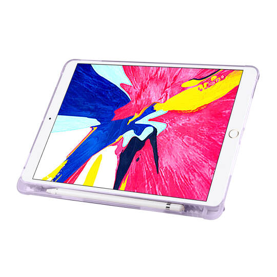 Apple iPad 10.2 (8.Nesil) Kılıf Zore Tri Folding Kalem Bölmeli Standlı Kılıf - 19