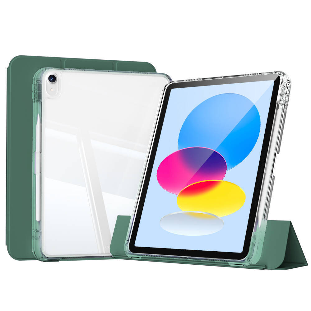 ​Apple iPad 10.9 2022 (10.Nesil) Kılıf Magnetik Ayrılabilen Airbagli Zore Sliding Tablet Kılıfı - 9