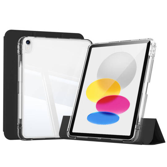 ​Apple iPad 10.9 2022 (10.Nesil) Kılıf Magnetik Ayrılabilen Airbagli Zore Sliding Tablet Kılıfı - 3