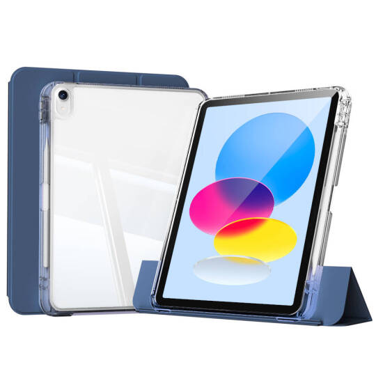 ​Apple iPad 10.9 2022 (10.Nesil) Kılıf Magnetik Ayrılabilen Airbagli Zore Sliding Tablet Kılıfı - 2