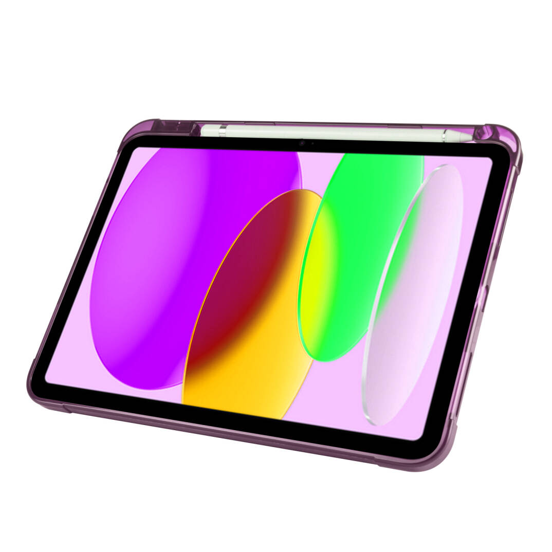 Apple iPad 10.9 2022 (10.Nesil) Kılıf Zore Tri Folding Kalem Bölmeli Standlı Kılıf - 2
