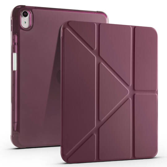 Apple iPad 10.9 2022 (10.Nesil) Kılıf Zore Tri Folding Kalem Bölmeli Standlı Kılıf - 8