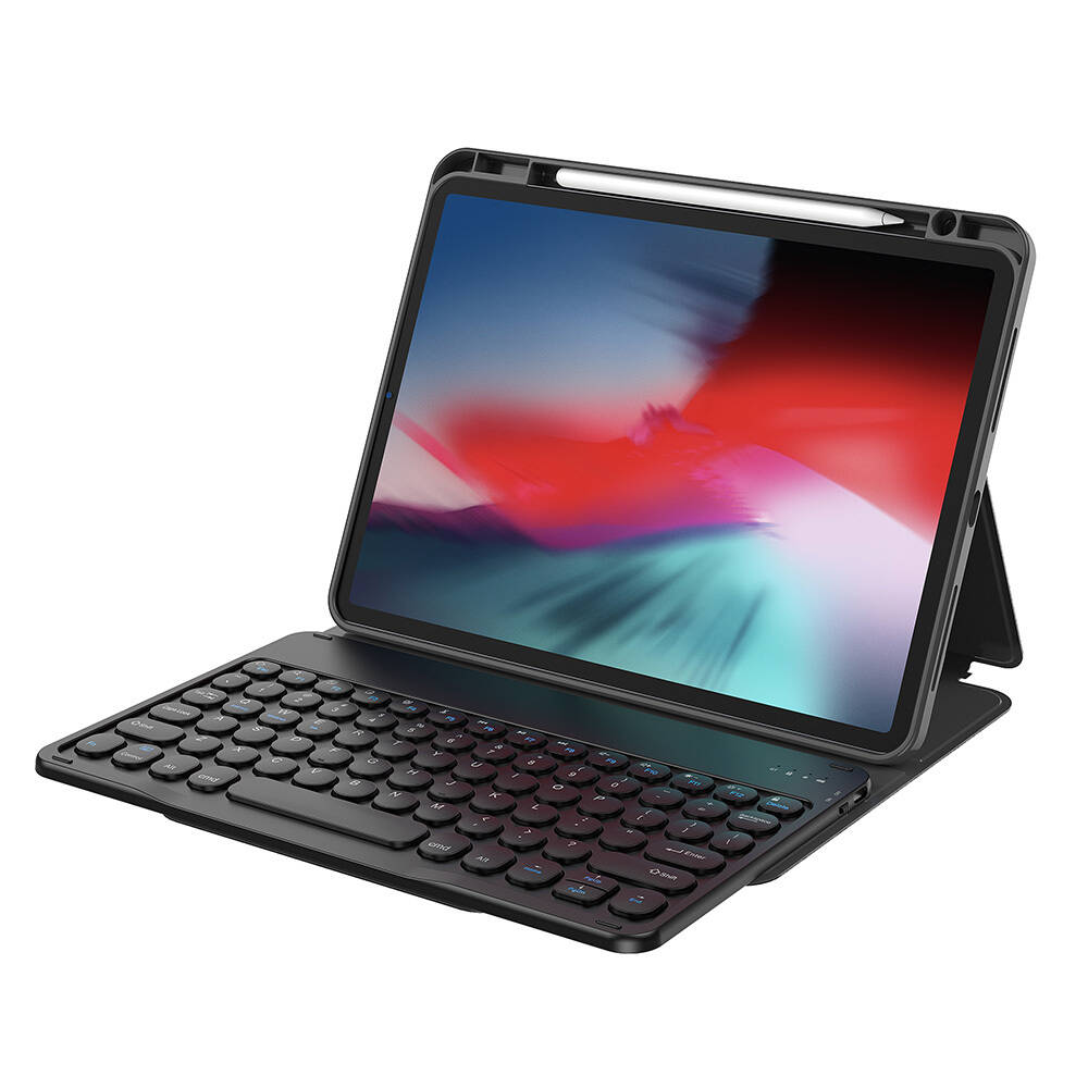 Apple iPad 10.9 2022 (10.Nesil) Wiwu Protective Gizli Kalem Bölmeli Klavyeli Kılıf - 4