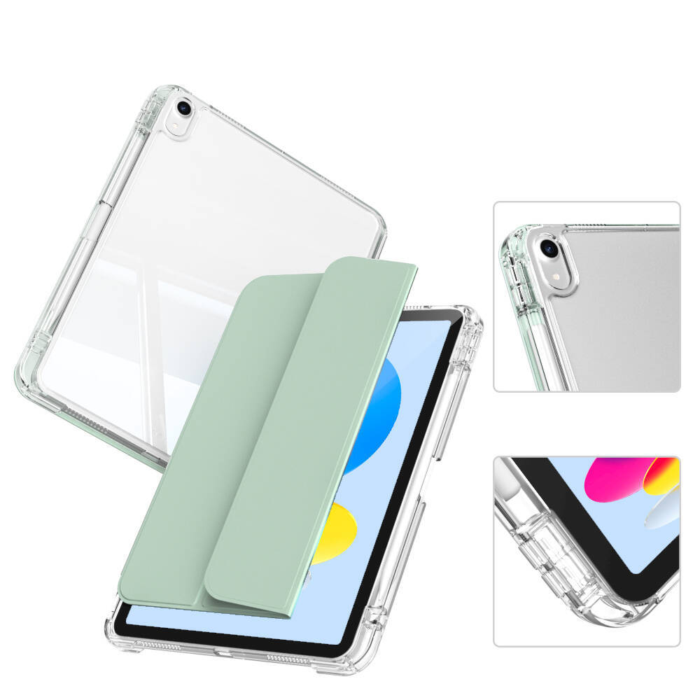 Apple iPad 11.Nesil 2025 Kılıf Magnetik Ayrılabilen Airbagli Zore Sliding Tablet Kılıfı - 2