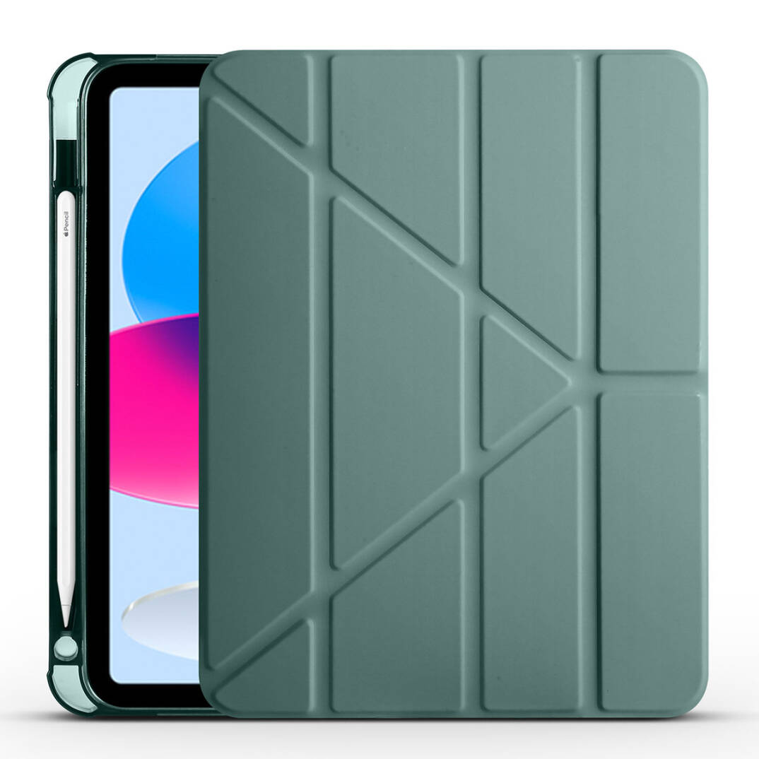 Apple iPad 11.Nesil 2025 Kılıf Zore Tri Folding Kalem Bölmeli Standlı Kılıf - 24