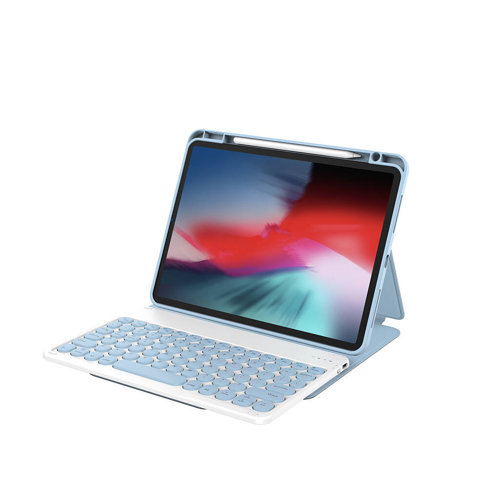 Apple iPad 11.Nesil 2025 Wiwu Protective Gizli Kalem Bölmeli Klavyeli Kılıf - 7