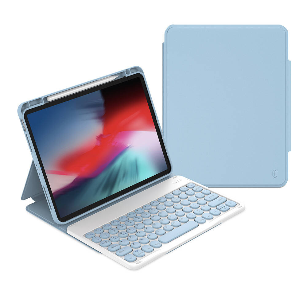 Apple iPad 11.Nesil 2025 Wiwu Protective Gizli Kalem Bölmeli Klavyeli Kılıf - 3
