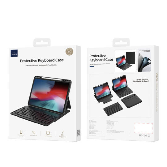 Apple iPad 11.Nesil 2025 Wiwu Protective Gizli Kalem Bölmeli Klavyeli Kılıf - 5