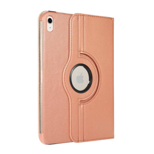 Apple iPad 11.Nesil 2025 Zore Dönebilen Standlı Kılıf Rose Gold