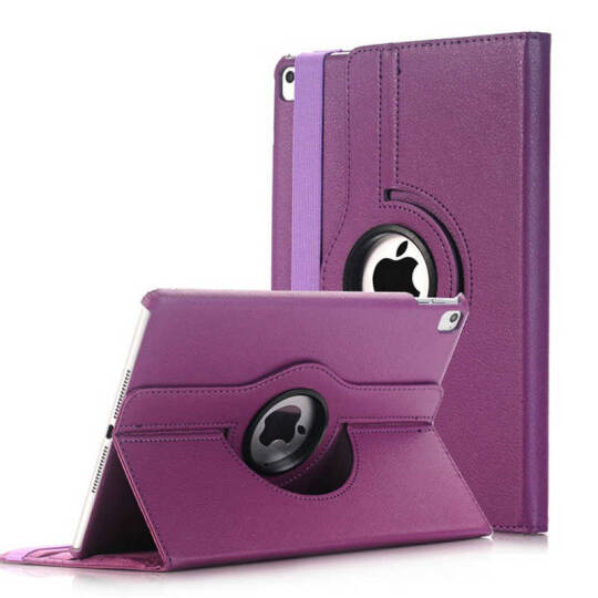 Apple iPad 9.7 2018 (6.Nesil) Zore Dönebilen Standlı Kılıf Mor