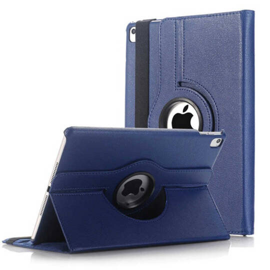 Apple iPad 9.7 2018 (6.Nesil) Zore Dönebilen Standlı Kılıf Lacivert